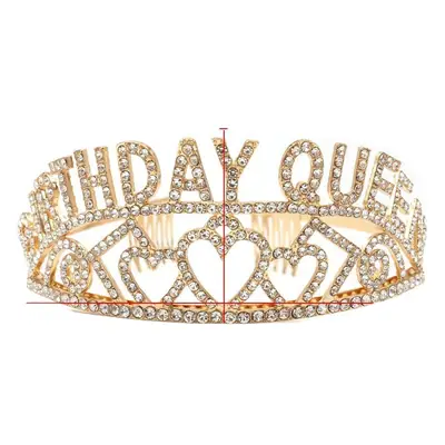 Birthday Queen Crown Hair Accessory Set with Sash