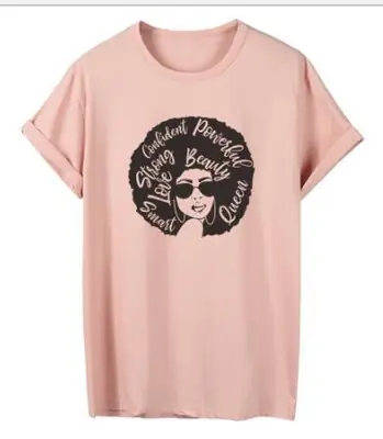 Pink Graphic T-Shirt for Women Strong Confidence