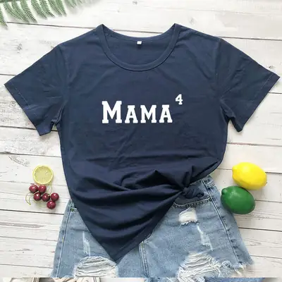 Red MAMA 4 Power Fashion T-Shirt Short Sleeve
