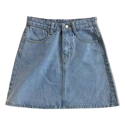 2020 Summer High Waist Denim Skirt Women's Korean Style