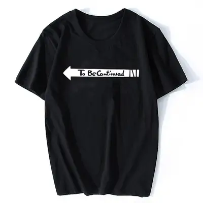 2020 Cross-Border New Jojo's T-Shirt Black Loose Sleeve