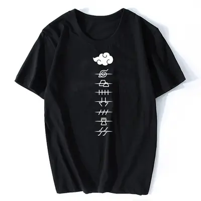 Naruto Xiao Organization T-Shirt White Short Sleeve