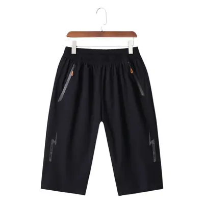 Men Ice Silk Crop Shorts Large Summer Sports Wear