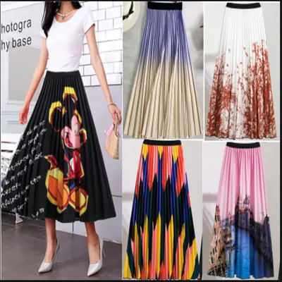 Women Printed European American Cross Border Skirt
