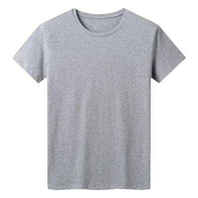 Men's Grey Short Sleeve Cotton T-Shirt