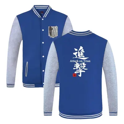 Attack Titan Sanqi Allen Jacket Orange Grey Winter Baseball