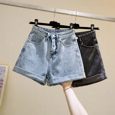Women Denim Shorts High Waist Slimming 2020