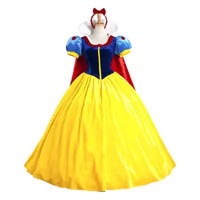 White Snow Fairy Tale Princess Dress for Halloween Cosplay