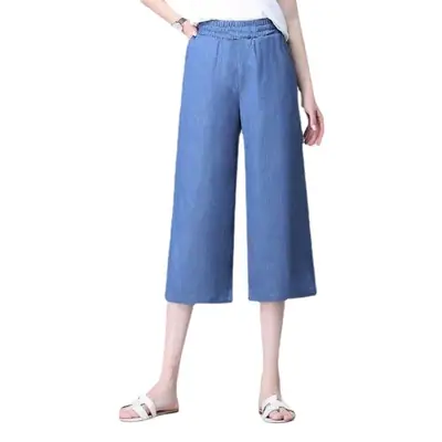 Women's Wide Leg Tencel Jeans Summer Casual Pants