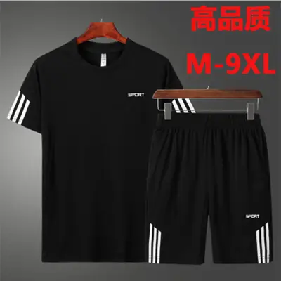 2020 Men Grey Sports Suit Super Plus Size