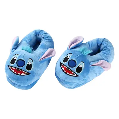 Wholesale Cross-Border New Lilo & Stitch Plush Slippers Cartoon Couple Home Full-Cover Warm Cotton Slippers