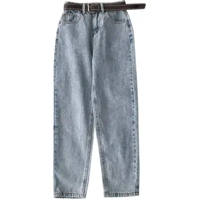 Women's Loose High Waist Jeans 2020 Summer Harlan Style
