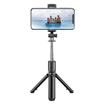 Universal Bluetooth Selfie Stick Tripod with Hidden Mount