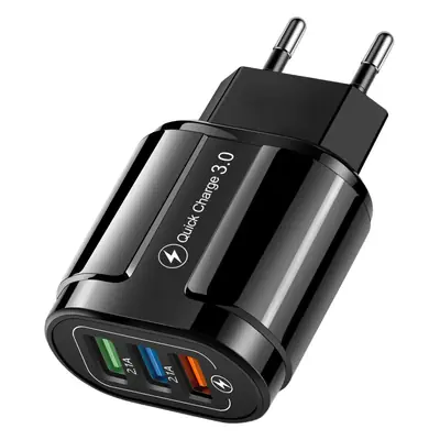 3 USB Fast Charging 3 Port Travel Charger