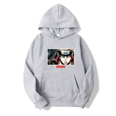 White Naruto Anime Hoodie for Men Women