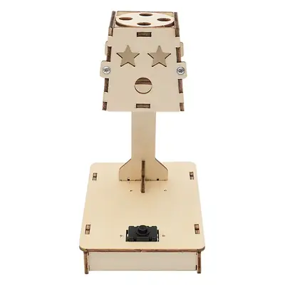 Hand-Assembled Wooden Desk Lamp for Kids Science Experiment