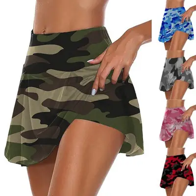 Women Camouflage Hip-Lifting Casual Shorts High Waist