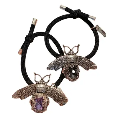 Bee Hair Ring Korean Style Silver Plated