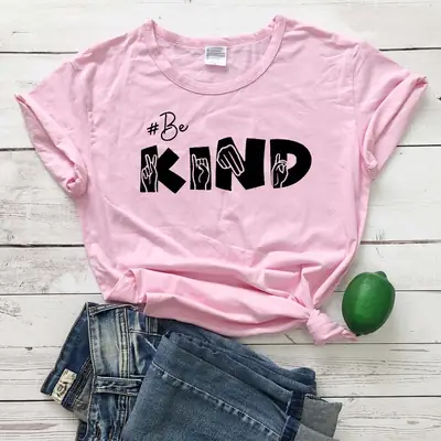 Be Kind Short Sleeve T-Shirt Yellow