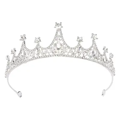 Princess Crown for Girls with Blue Crystal