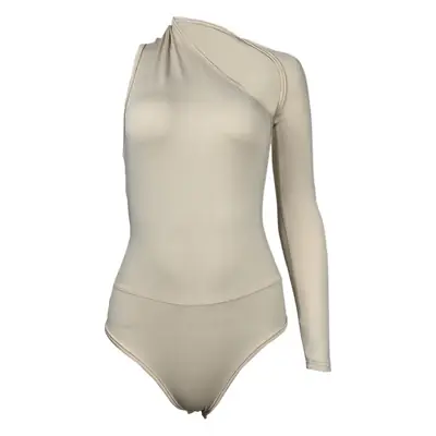Black Backless Long Sleeve Bodysuit for Women