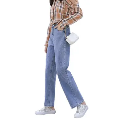 Women's Wide Leg Jeans 2025 Spring Autumn Loose Fit
