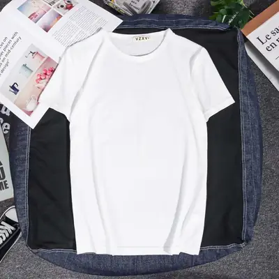Men Green Slim Fit T-Shirt Short Sleeve Round Neck