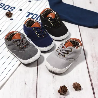 Spring and Autumn new 0-12 months baby shoes soft bottom toddler shoes canvas shoes baby shoes baby shoes