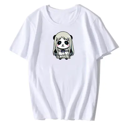 White Graphic T-Shirt for Girls Summer Wear