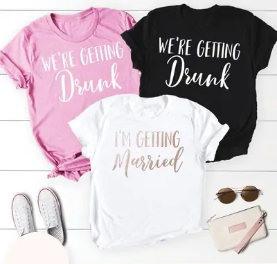 Foreign Trade T-Shirt We're Getting Married