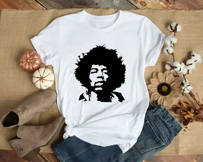 Black Man Graphic T-Shirt Green Short Sleeve
