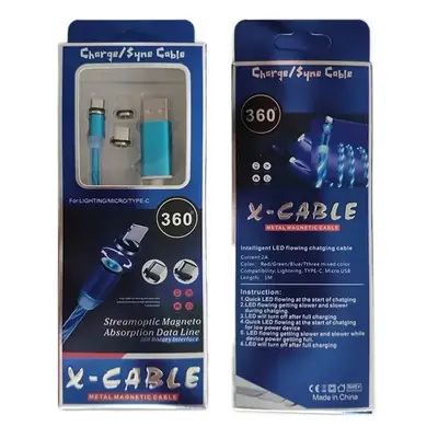 Magnetic Data Cable 360 for Android Apple Type-C