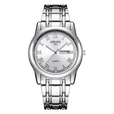 Swiss Brand Automatic Movement Watch Luminous Steel Calendar Watch Men's Korean Couple Quartz Non-mechanical Watch