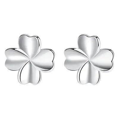 Four-Leaf Clover Sterling Silver Earrings for Women