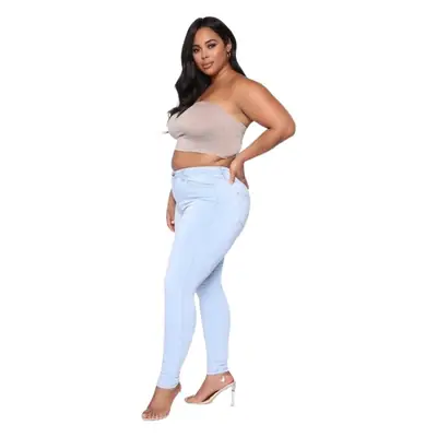 High Stretch Denim Leggings Women Large Size