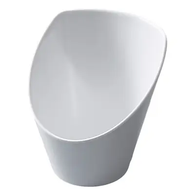 White Melamine Vegetable Bucket Bowl 12.5cm High