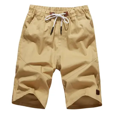 White Men's Cropped Shorts Casual Medium Large