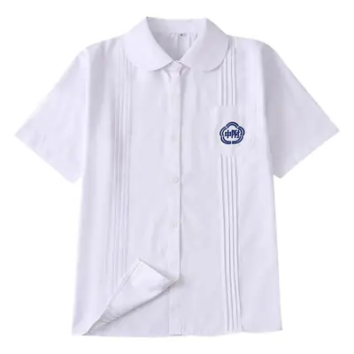 Taiwan Normal University School Uniform White Embroidered Shirt