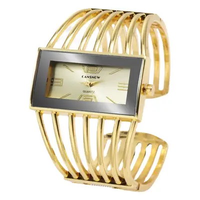 Ladies Rose Gold Hollow Bracelet Watch Quartz