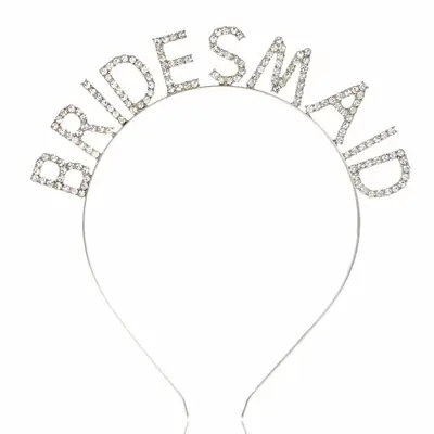 European American Vintage Rhinestone Bridesmaid Hairband 17cm
