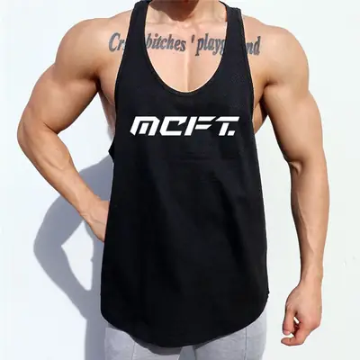 Men's Green Sleeveless T-Shirt MC FIT Plus Size