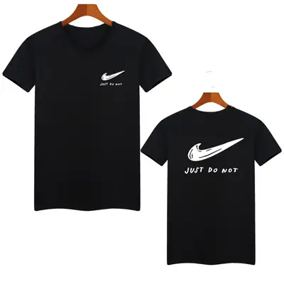 Nike Grey Graphic T-Shirt Just Do Not for Men Women