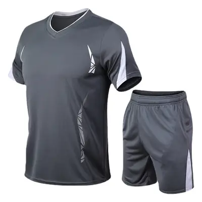 Men's Neon Green Running Fitness Suit Large