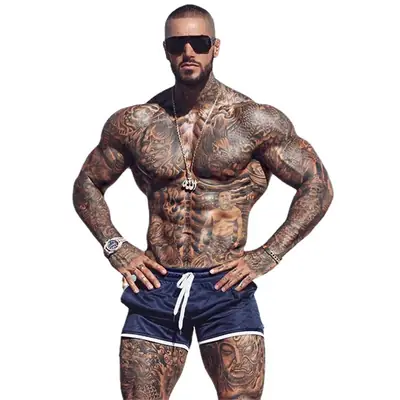 Men's White Five-Point Casual Shorts