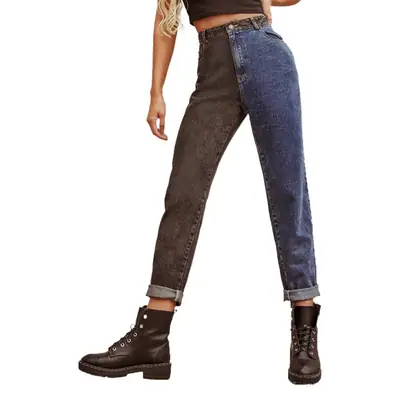 Women Cross-Border Jeans High Waist Straight Cut