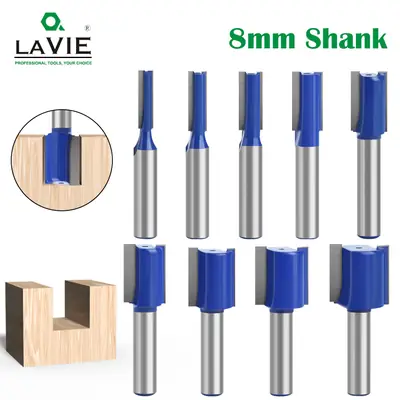 8mm Tungsten Steel Milling Cutter Dark Blue Woodworking