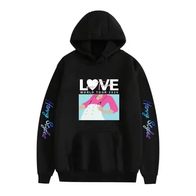 Red Hooded Sweatshirt with Love Print for Men Women