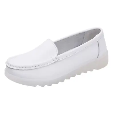 Women's White Anti-Slip Slip-On Shoes