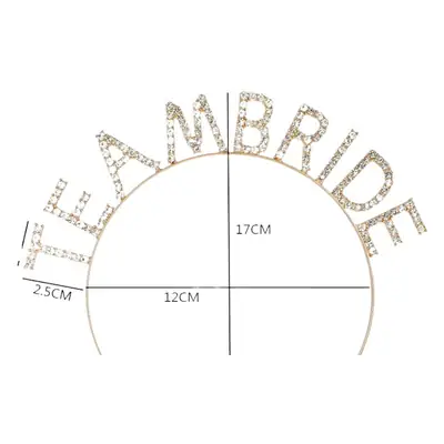 European & American Rhinestone Bride Headband Set