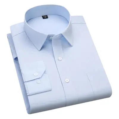 Men's Long Sleeve Shirt Mint Green Business Wear Large